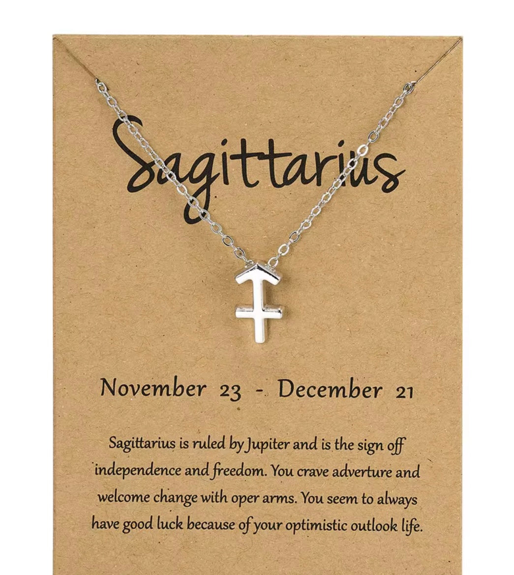 Zodiac Sign Pendant Necklace – Trendy Horoscope Charm for Women