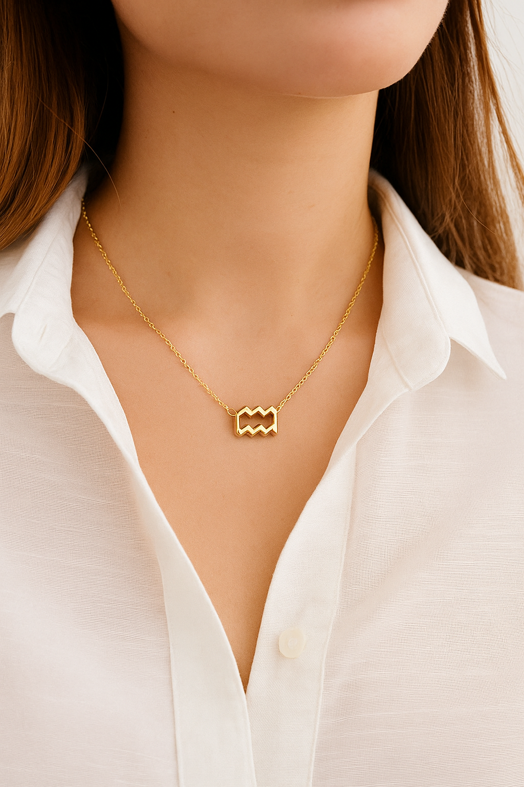 Zodiac Sign Pendant Necklace – Trendy Horoscope Charm for Women